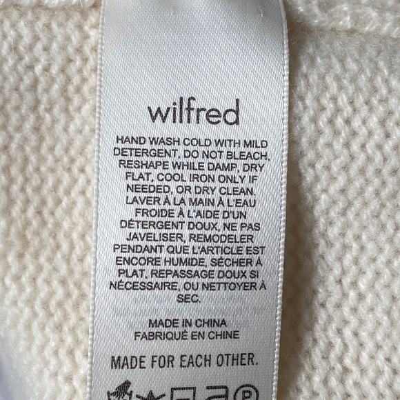 Aritzia Luxe Cashmere Cyprie Sweater - Whisper White - Picture 6 of 9